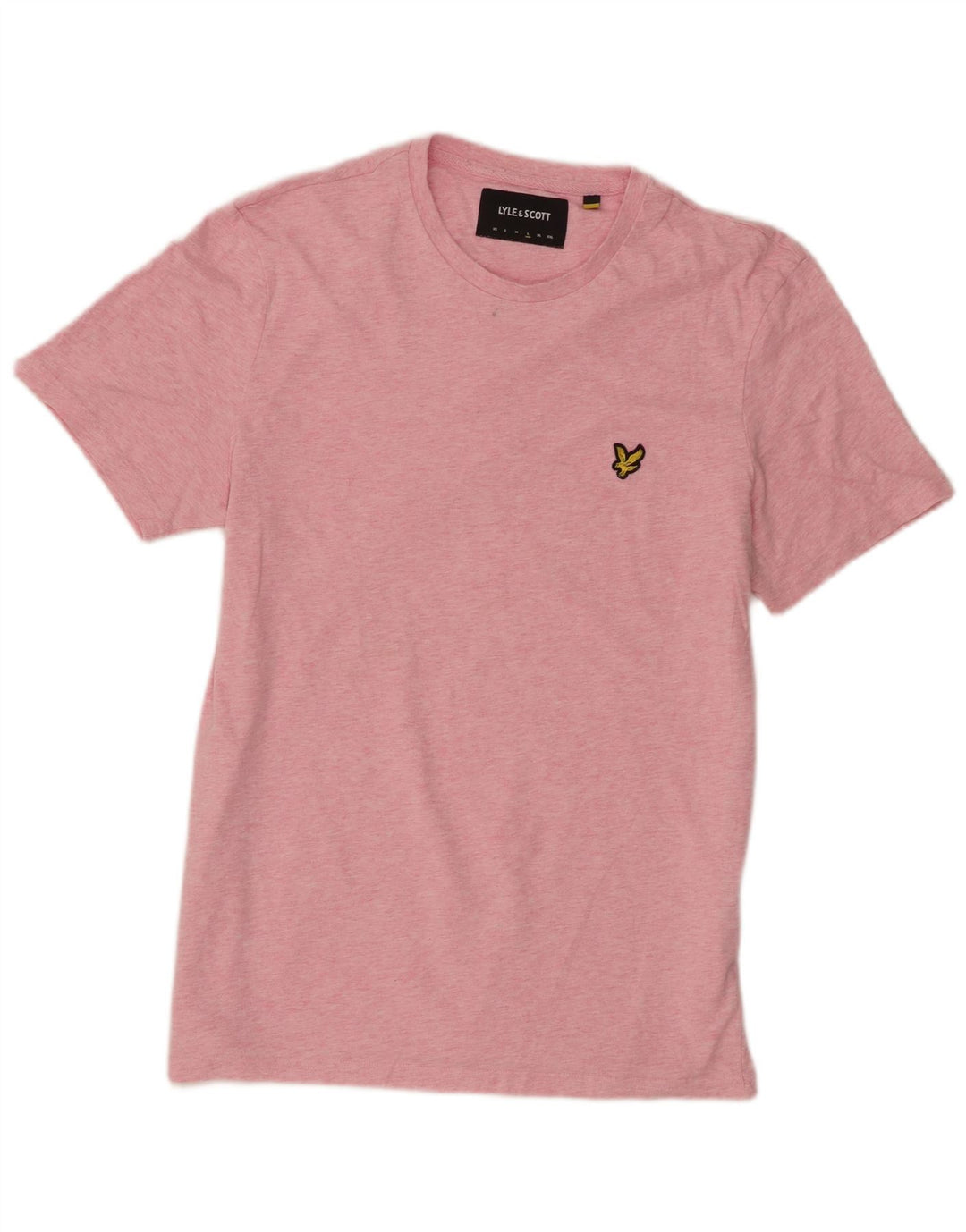 T-shirt męski Lyle & Scott, duży, różowy, bawełniany w plamki