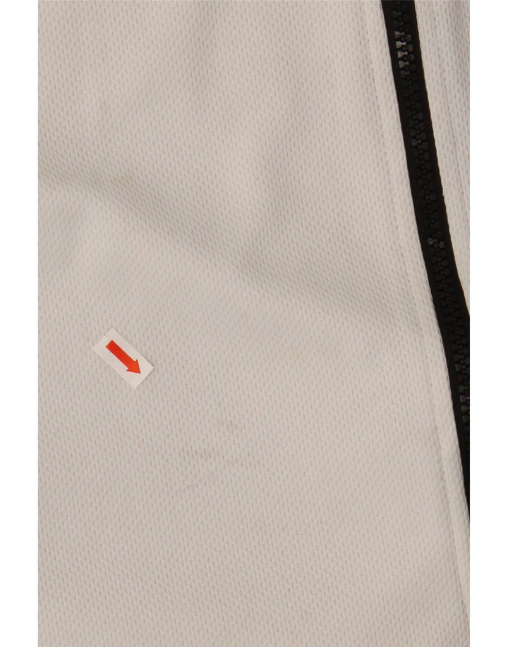 Męska kurtka dresowa Puma z grafiką, duża, biała, poliestrowa