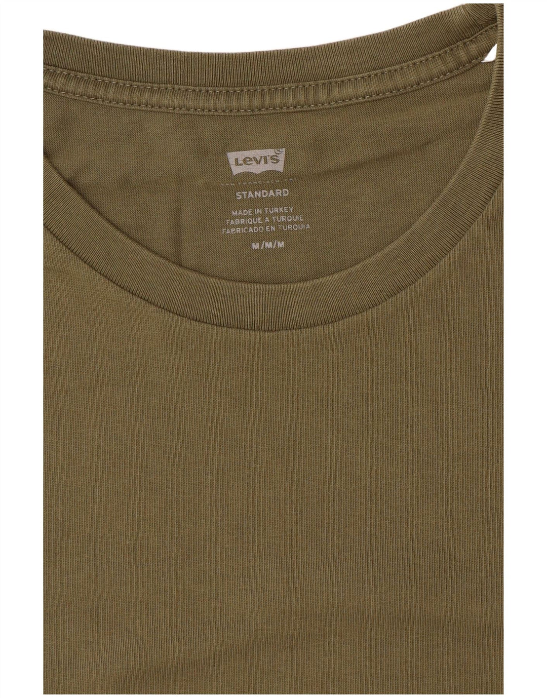 Męski t-shirt LEVI'S o standardowym kroju, średni khaki