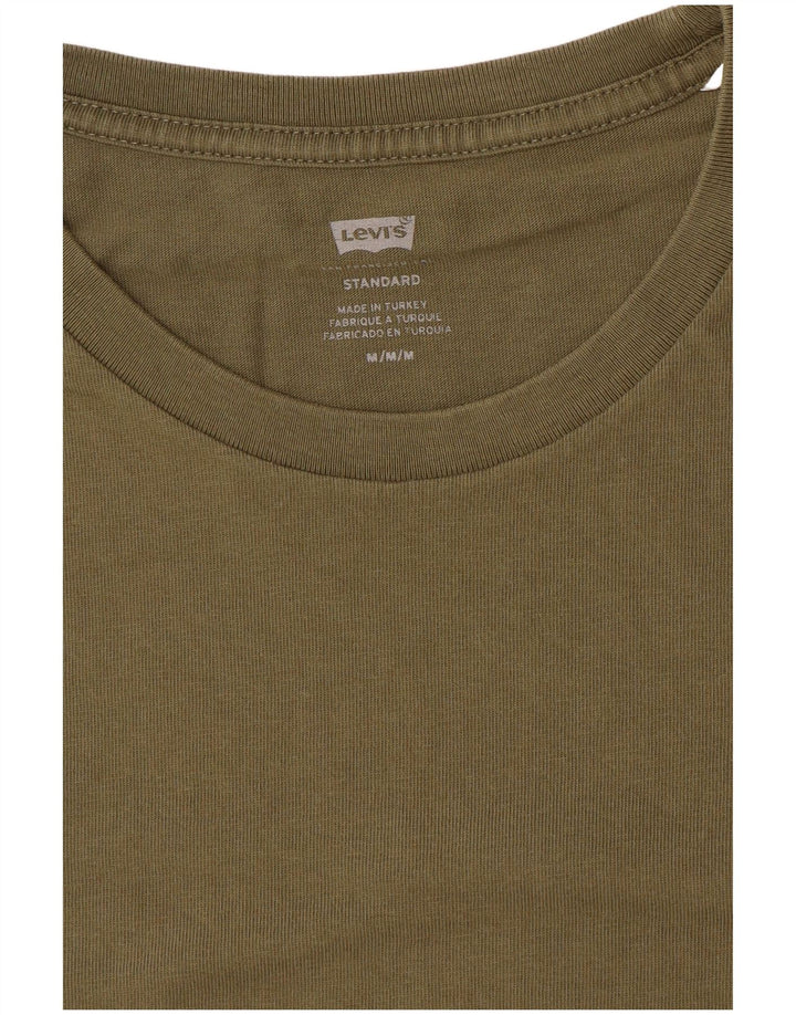 Męski t-shirt LEVI'S o standardowym kroju, średni khaki