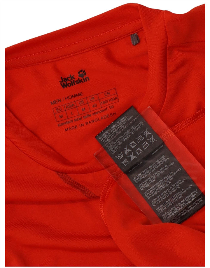 T-shirt męski Jack Wolfskin Top UK 40, średni pomarańczowy poliester
