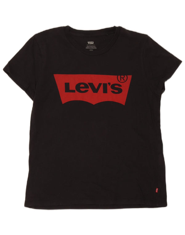 Męski T-shirt z grafiką Levi's, mały, czarny