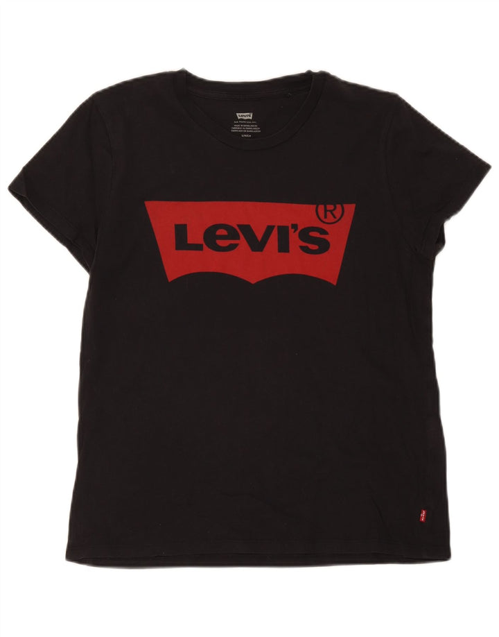 Męski T-shirt z grafiką Levi's, mały, czarny