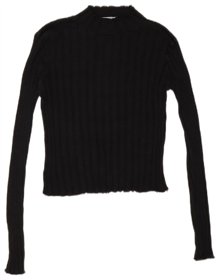 Sweter damski Zara z golfem UK 12, średni czarny