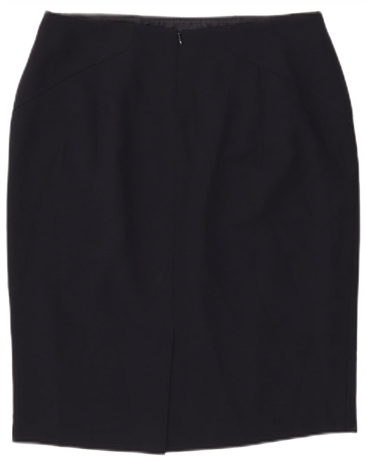 Damska spódnica ołówkowa John Lewis UK 12 Medium W30 Granatowy poliester