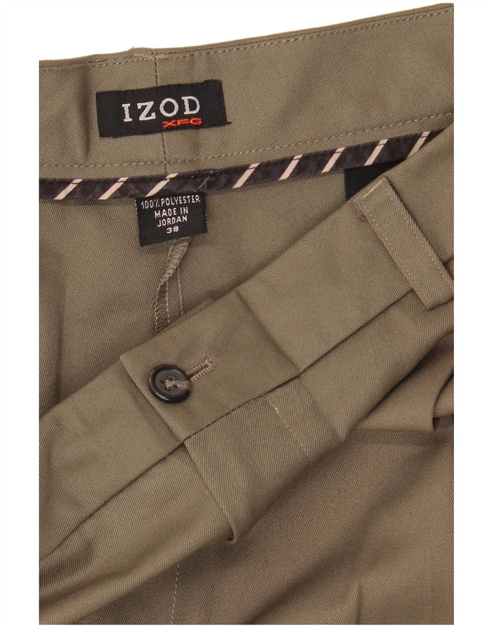 Męskie spodenki chino Izod W38 XL Khaki, poliester
