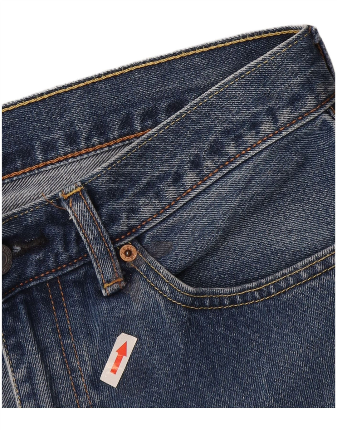 Męskie jeansy Levi's 751, krótkie, proste, W32 L24, niebieska bawełna