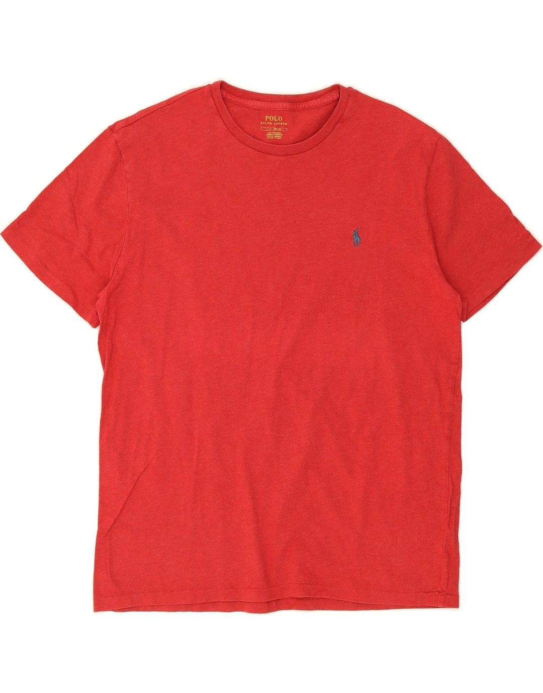 POLO RALPH LAUREN Mens T-Shirt Top Large Red Vintage Polo Ralph Lauren and Second-Hand Polo Ralph Lauren from Messina Hembry 