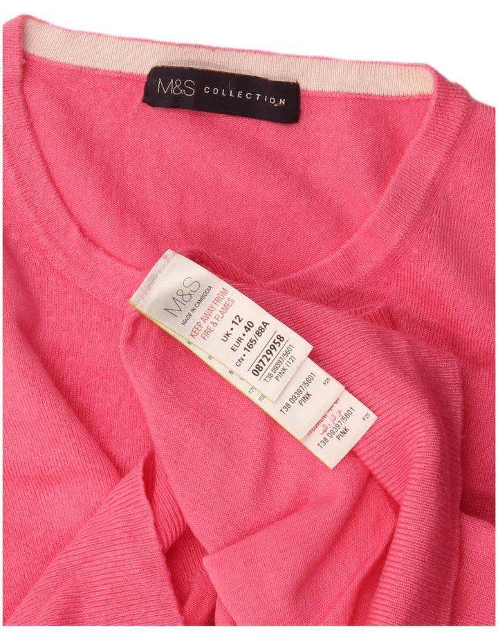 Sweter damski Marks & Spencer UK 12, średnioróżowy, wiskoza