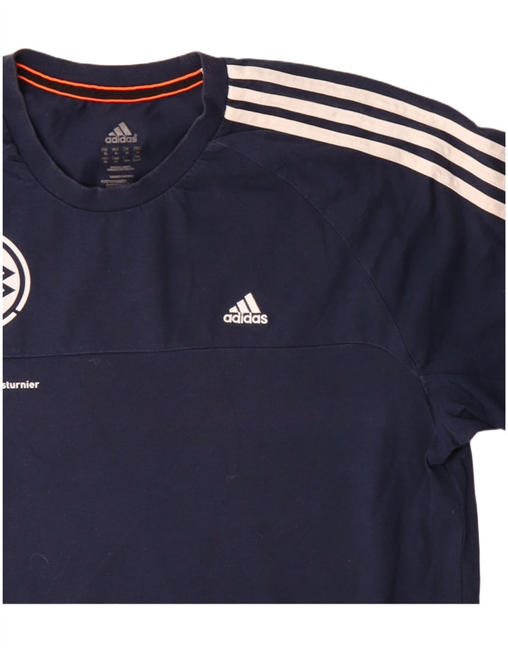 Adidas Męska koszulka Climalite Graphic Top XL Granatowy poliester