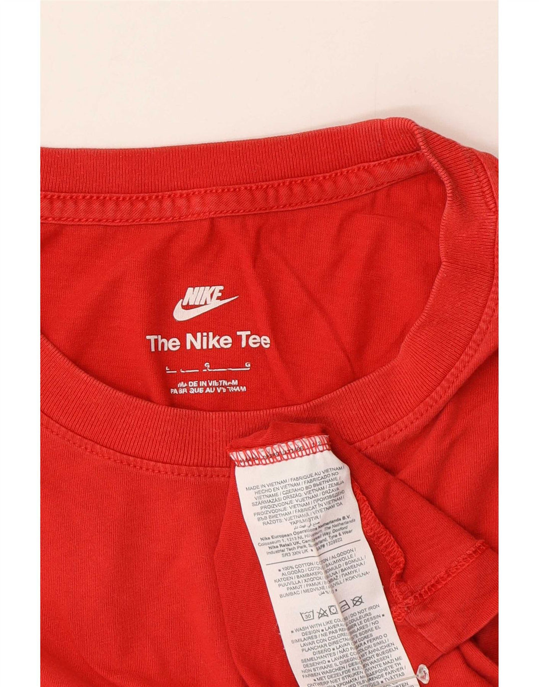 T-shirt męski Nike, duży, czerwony, bawełniany