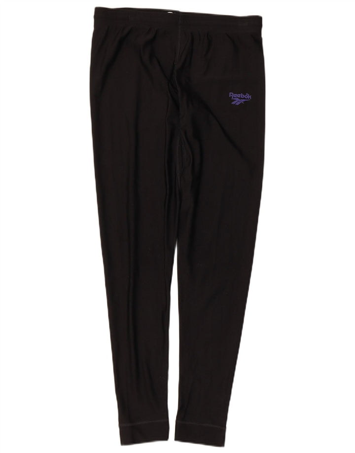 Legginsy damskie Reebok UK 14, duże, czarne, nylonowe