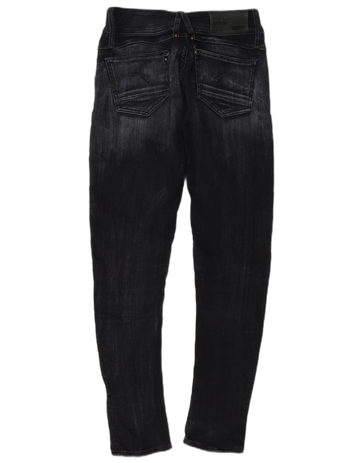 Damskie jeansy slim G-Star W25 L30 Czarna bawełna