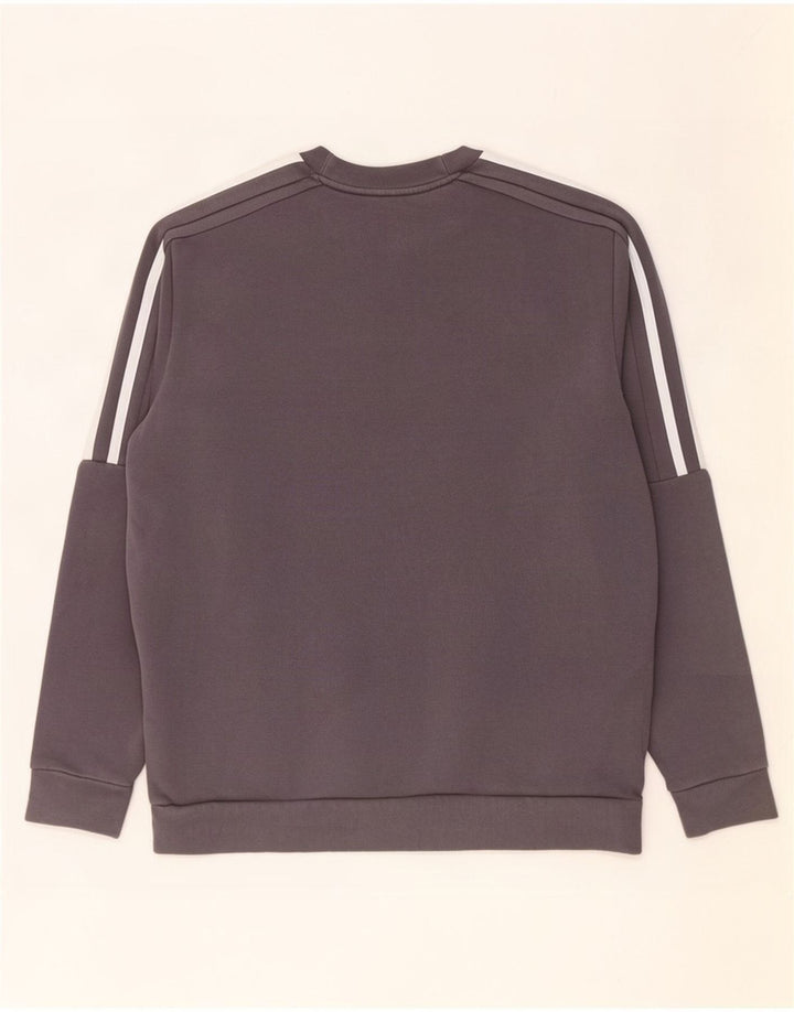 Bluza męska Adidas, duża, szara, bawełniana