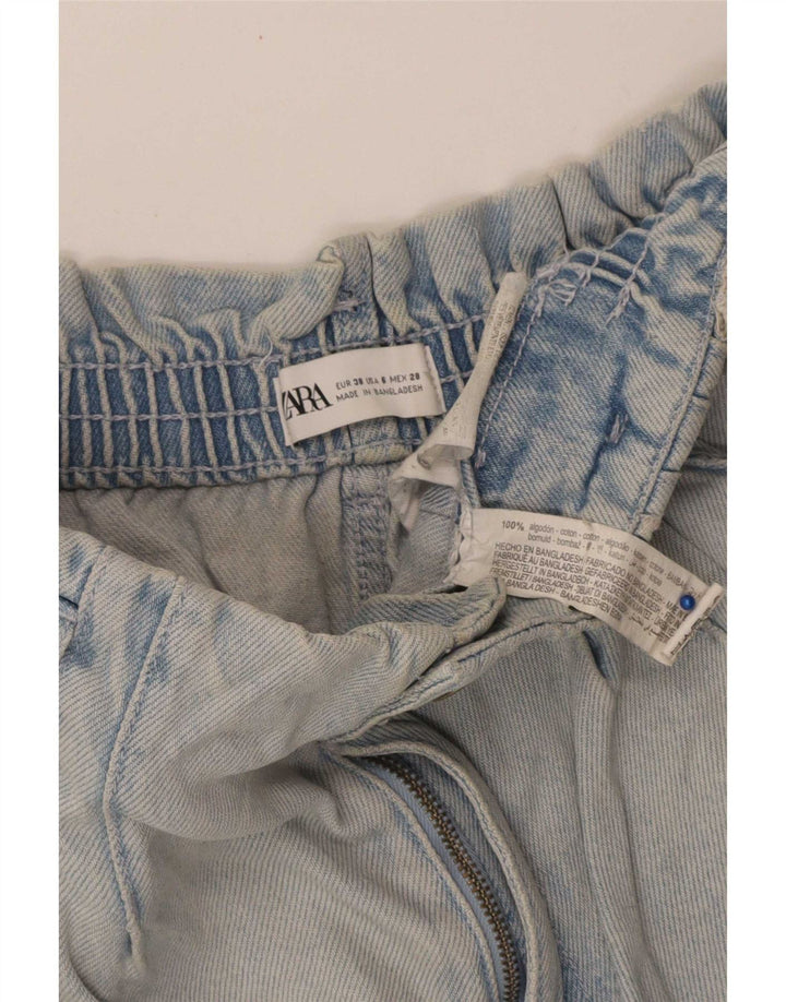 Damskie spodenki jeansowe Zara EU 38 Small W28 Niebieskie bawełniane