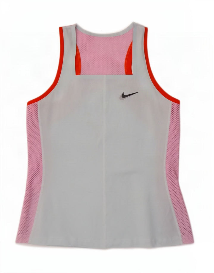 Damska kamizelka Nike Dri Fit Slim Vest Top UK 12 w kolorze średnioniebieskim