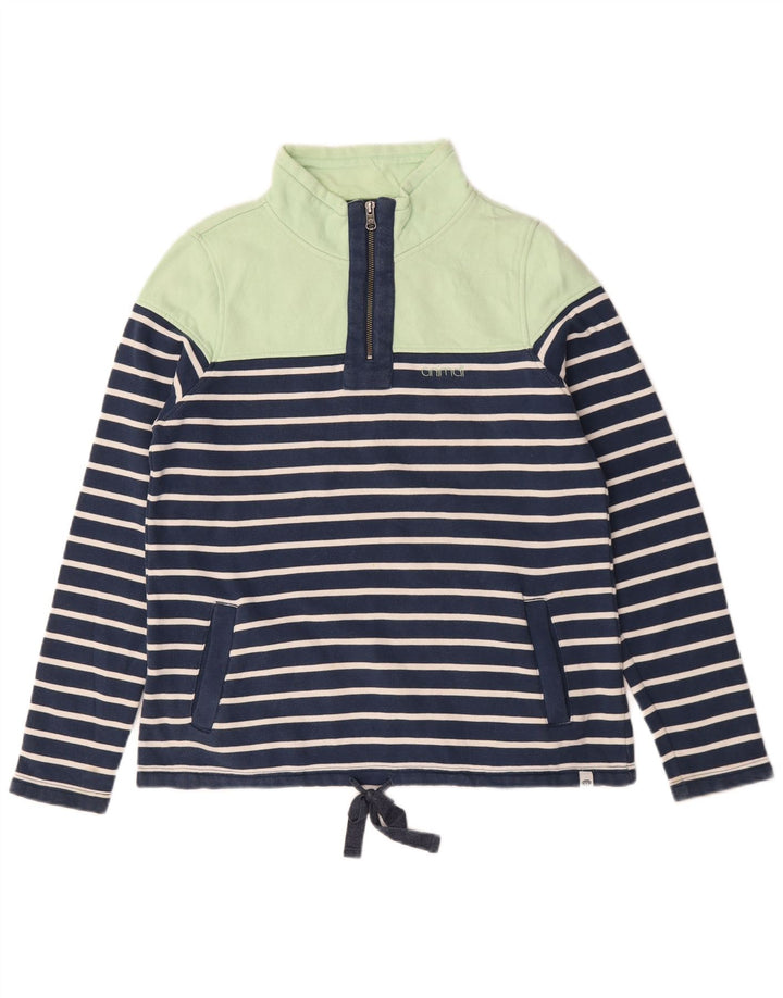 Damski sweter oversize Animal UK 10 w małe granatowe paski
