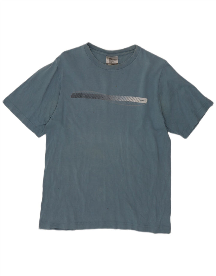T-shirt męski Nike, mały, niebieski, bawełniany