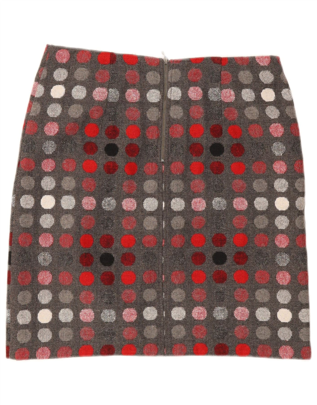 Marks & Spencer Damska prosta spódnica UK 12 Medium W30 Szara w kropki
