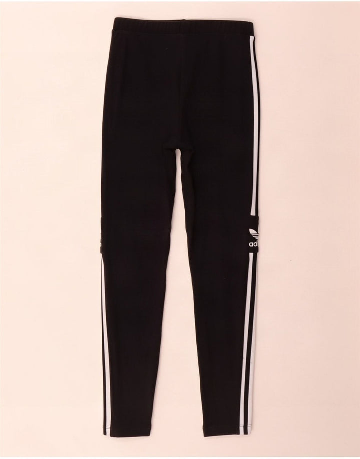 Damskie legginsy Adidas Graphic UK 12, średnie, czarne, bawełniane