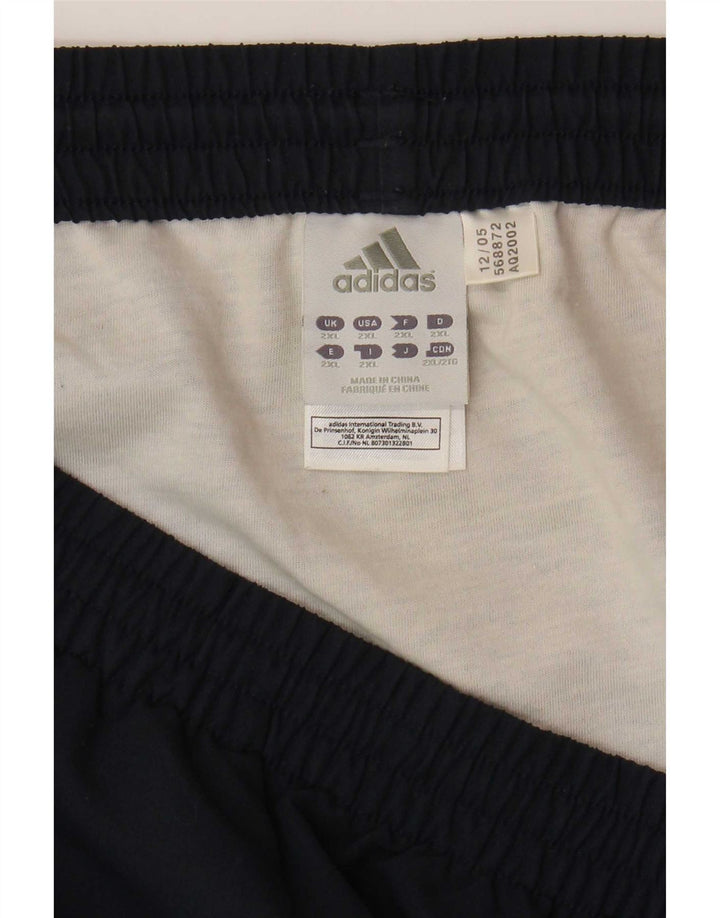 Męskie spodenki sportowe Adidas 2XL granatowe, poliestrowe