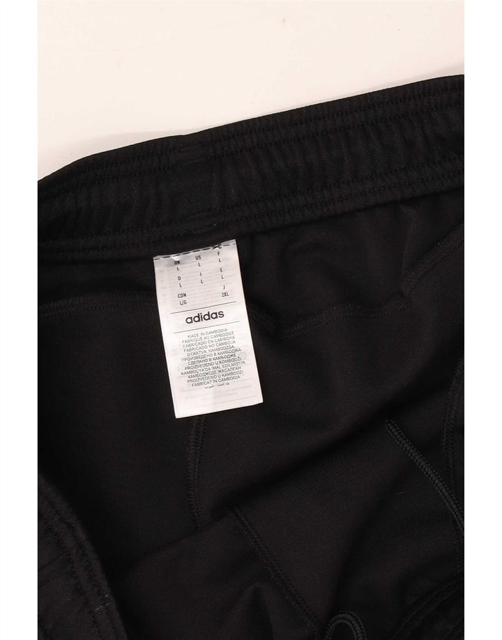 Adidas Męskie spodnie dresowe Joggery, duże, czarne, poliestrowe