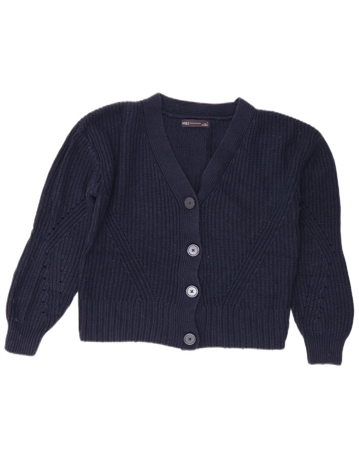 Sweter damski Marks & Spencer Crop Cardigan UK 10, mały, granatowy