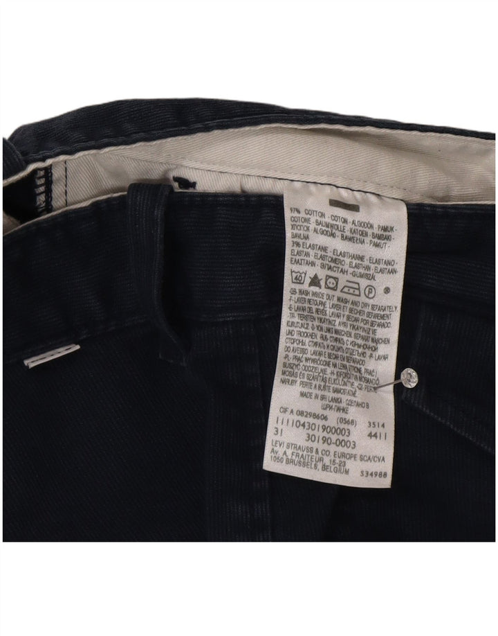 Męskie spodenki sztruksowe Levi's W31 Średni granatowy, bawełniany