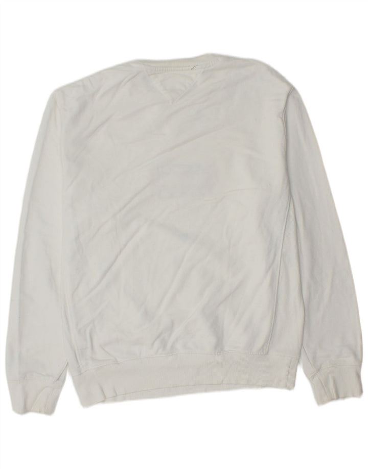 Męska bluza z grafiką Tommy Hilfiger, mała, biała, bawełniana
