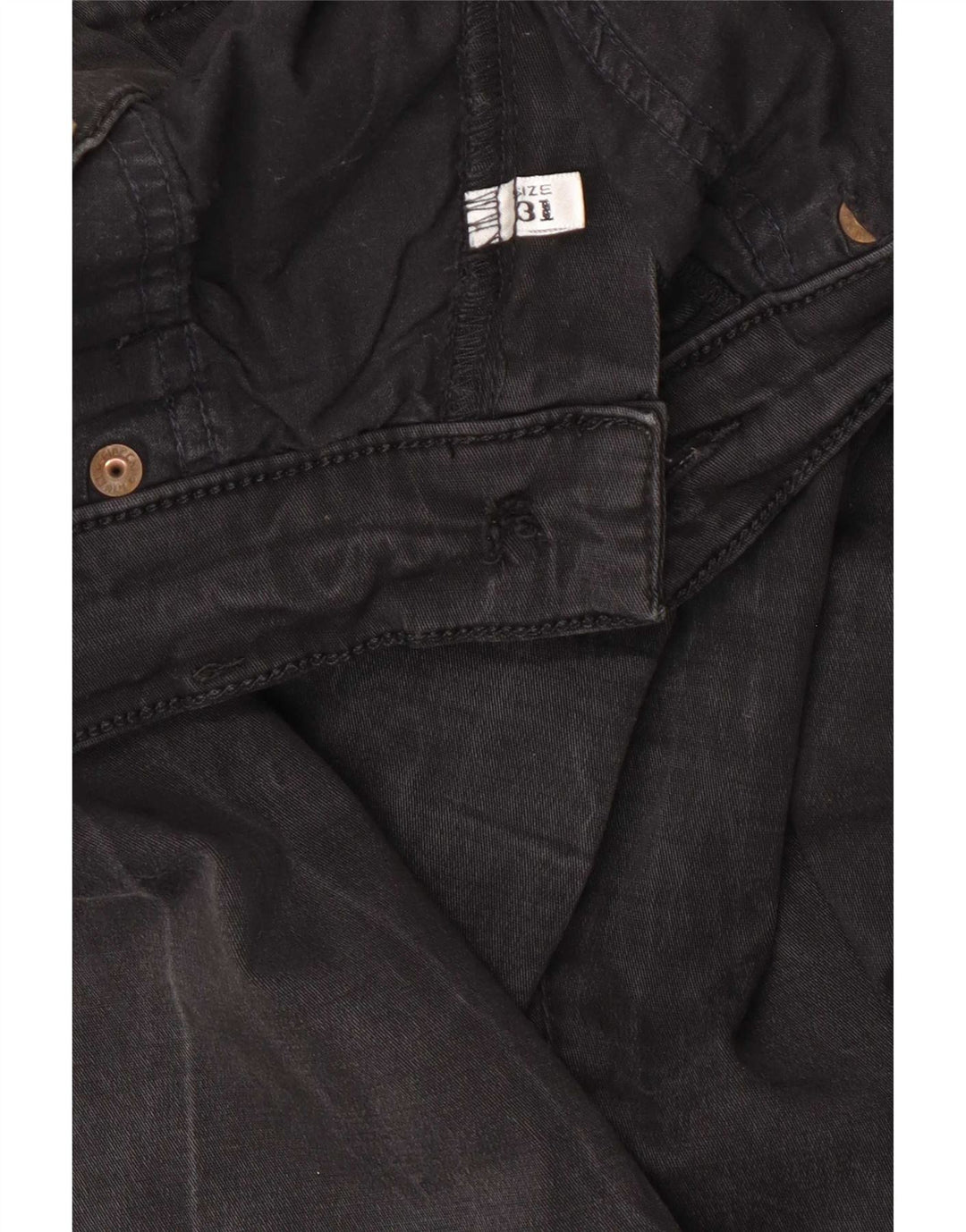 Damskie jeansy Armani Slim W31 L32 Czarne bawełniane
