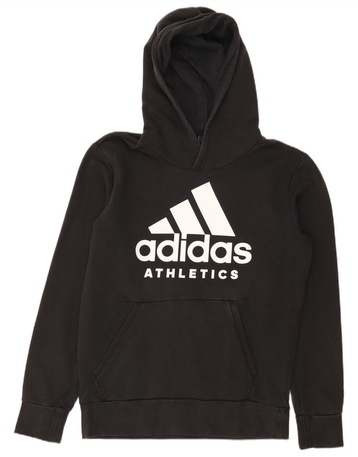 Męska bluza z kapturem Adidas Graphic, średnia czarna