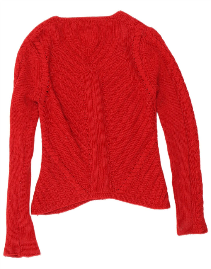 Sweter damski Hobbs Cardigan UK 8 Small Red Lambswool