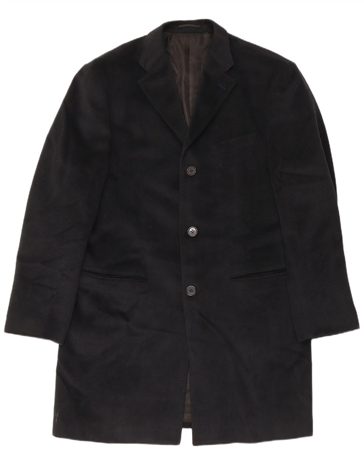 Płaszcz męski w stylu vintage IT 54 2XL Czarna wełna