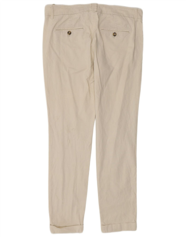 Damskie spodnie Chino Massimo Dutti EU 40 Medium W30 L29 Off White