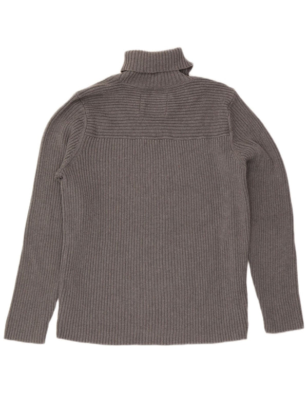 Męski sweter z golfem G-Star XL, szary, bawełniany