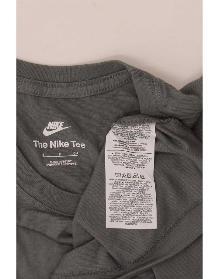 T-shirt męski Nike, mały, szary, bawełniany