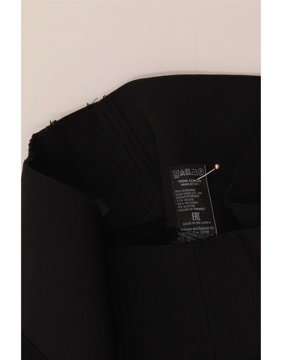 Legginsy damskie Marks & Spencer UK 8 Small, czarna wiskoza