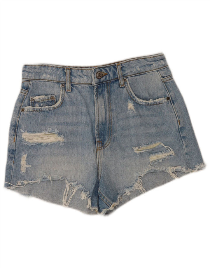 Damskie spodenki jeansowe Zara w trudnej sytuacji EU 36 XS W26 niebieskie