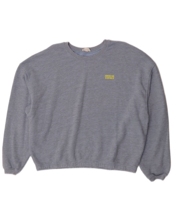 Sweter damski American Vintage UK 16, duży, niebieski, klasyczny