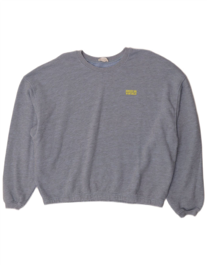 Sweter damski American Vintage UK 16, duży, niebieski, klasyczny