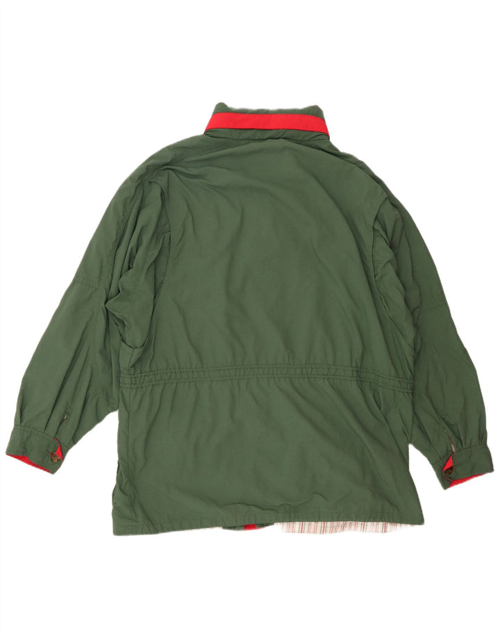 Vintage męska kurtka z kapturem IT 54 2XL Green Tactel