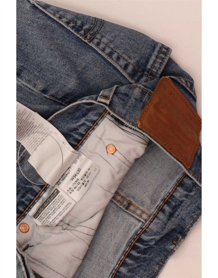 Męskie jeansy Levi's 514 Straight W34 L30 Niebieskie bawełniane