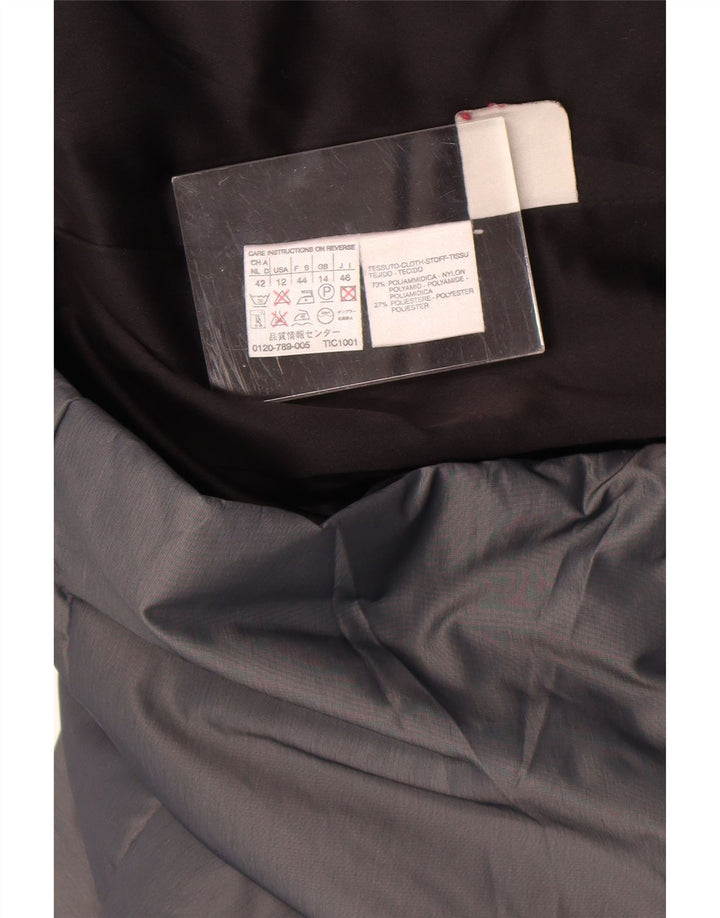 Damska kurtka wiatrówka Max Mara UK 14, duża, szary nylon