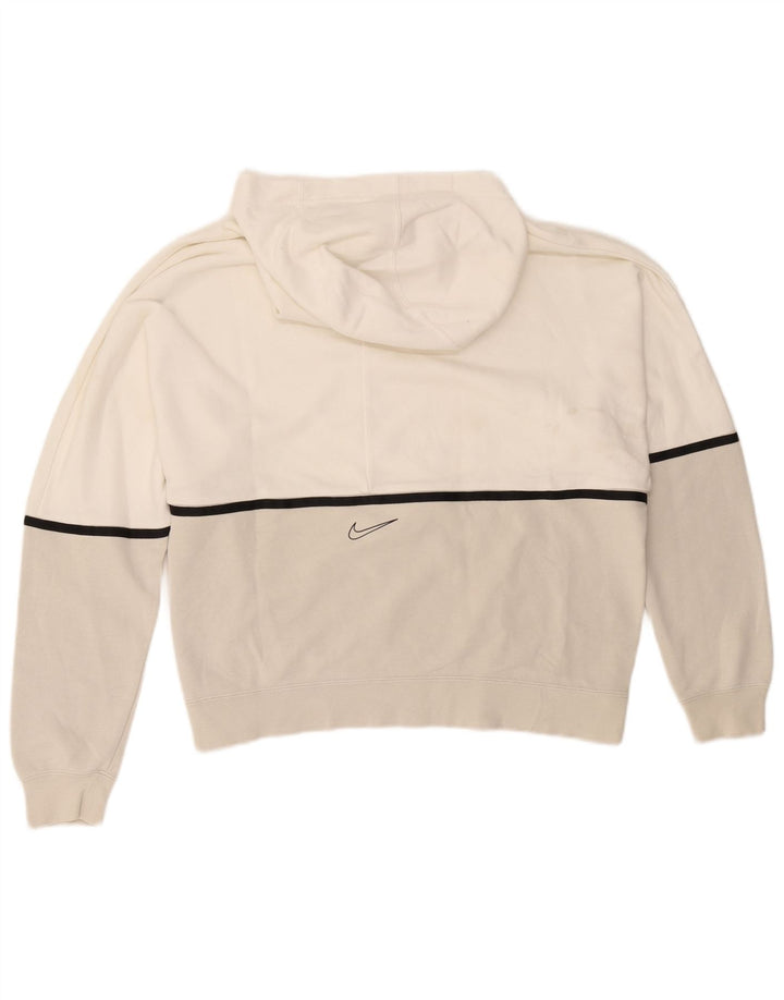 Męska bluza z kapturem Nike z grafiką, bawełniana, w kolorze średniej bieli