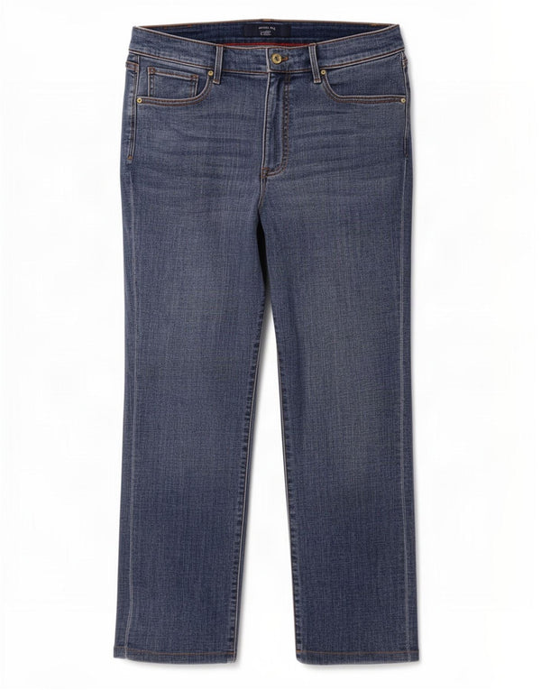 Damskie proste dżinsy Tommy Hilfiger US 14 XL W34 L27 Niebieskie bawełniane