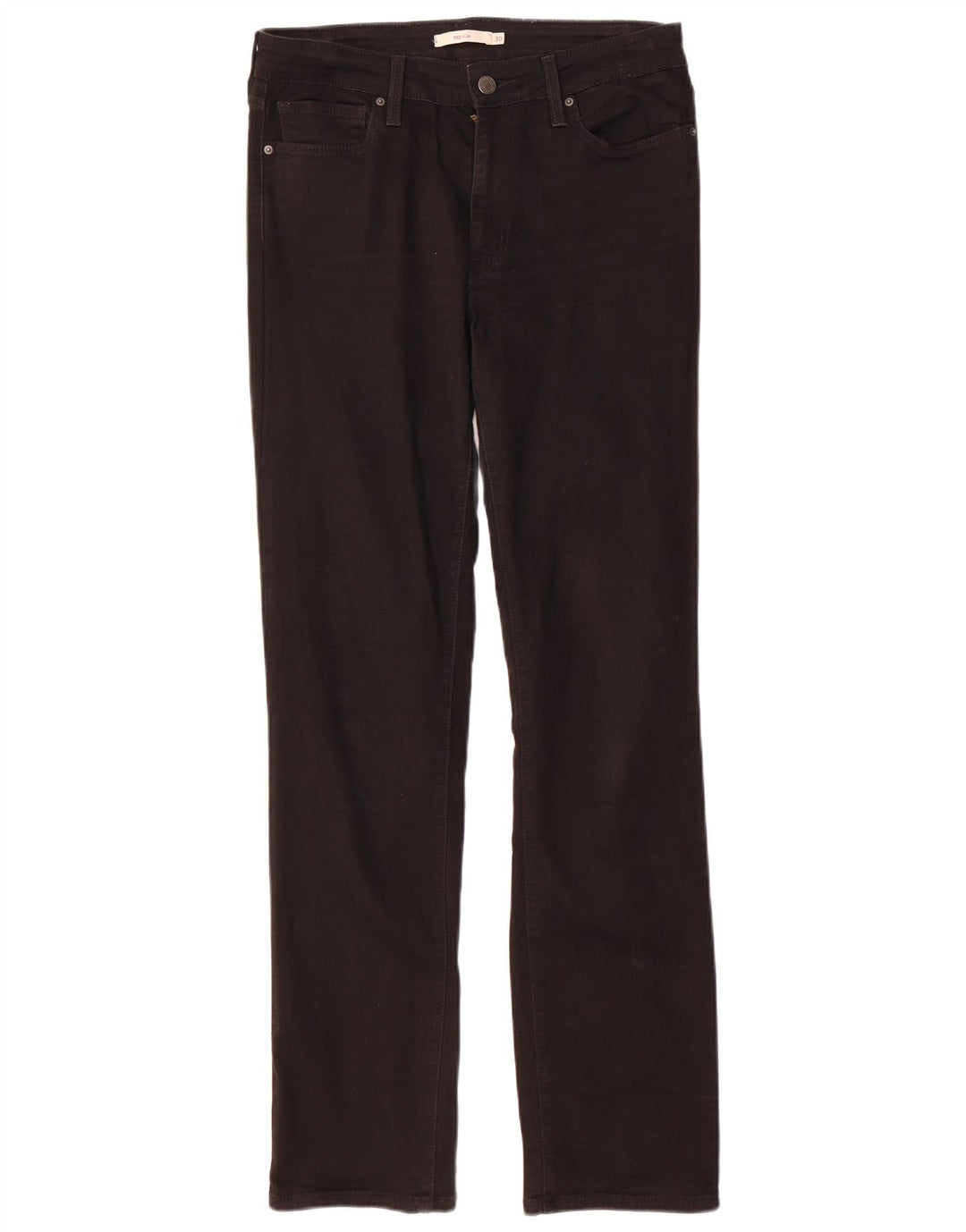 Damskie jeansy Levi's 712 Slim W30 L32 Czarna bawełna