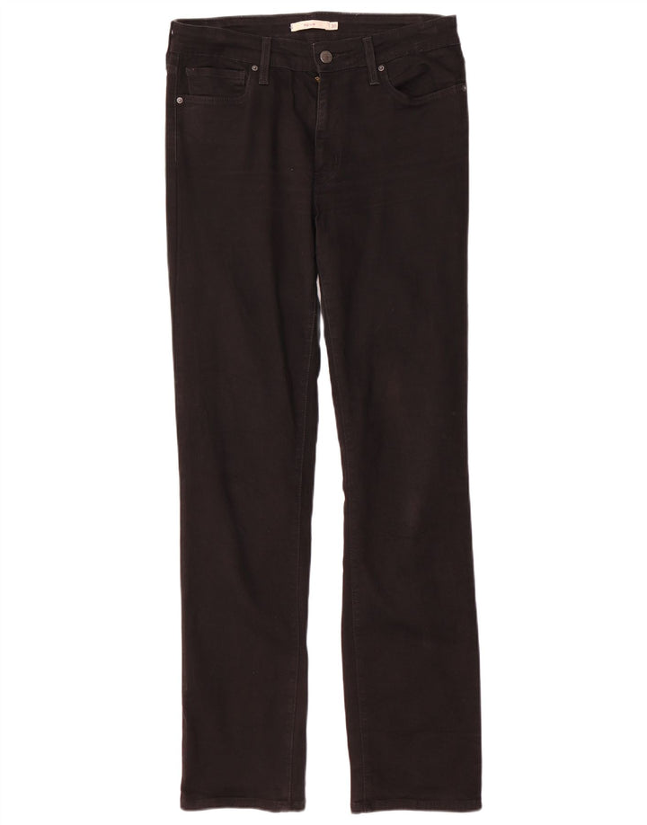 Damskie jeansy Levi's 712 Slim W30 L32 Czarna bawełna
