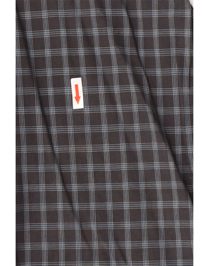 Camel Active Męska koszula z krótkim rękawem XL, szara, bawełniana krata