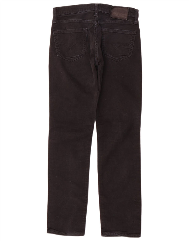 Męskie proste dżinsy Levi's W30 L32 Czarna bawełna