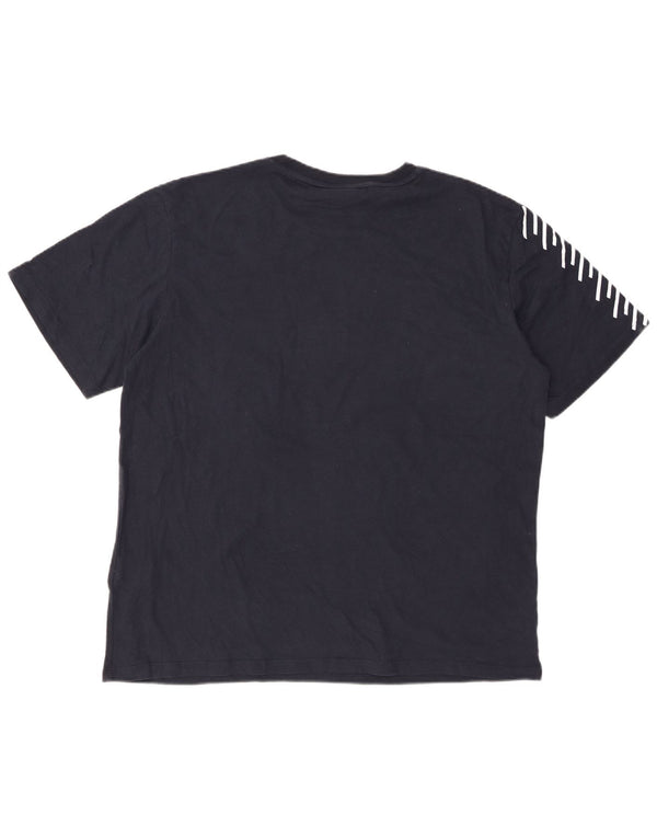 Męska koszulka z grafiką SUPERDRY Top XL, granatowa, bawełniana